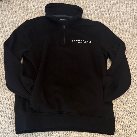 Kenneth Cole Men's Black Zip-Up Sweater - Picture 1 of 3